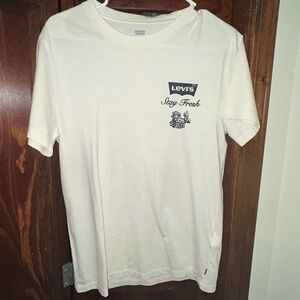 Levi's White Graphic Short Sleeve Tee